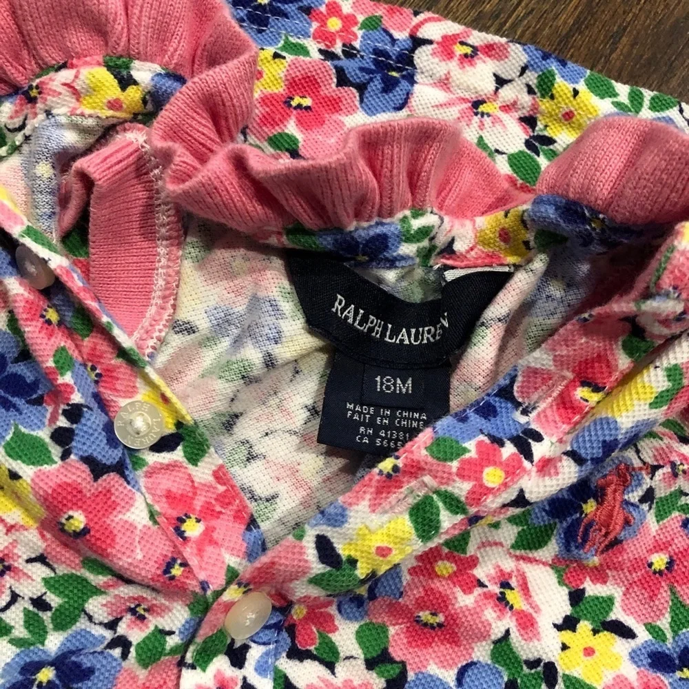 Ralph Lauren 18M 🌺 🌸 dress with diaper cover